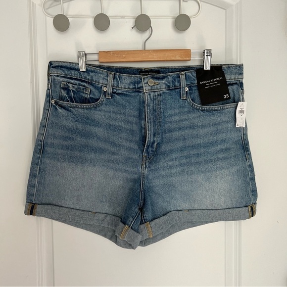 Banana republic high-rise denim short size 33 - Picture 1 of 8